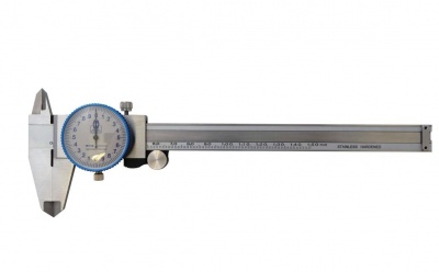 0.0mm - 300.0mm (0.03mm Resolution) Metric Analogue Stainless Dial Caliper  MW146-30 Moore & Wright