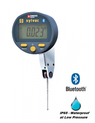 0 - 0.8mm Range (0.001mm / 0.00005'' Resolution), Digital, Dial Test Indicator (Lever),  30-805-4321 Sylvac