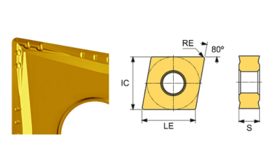 CNMG 120412-BF ET33C Carbide Finishing Inserts Edgetech