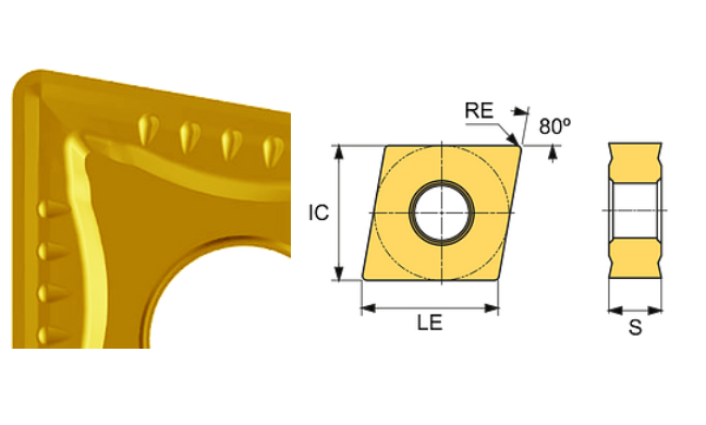 CNMG 160612-BR ET101C Carbide Roughing Inserts Edgetech