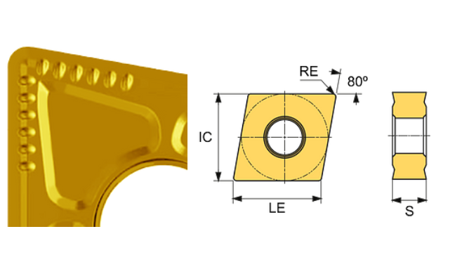 CNMG 160616-KR ET101C Carbide Roughing Inserts Edgetech