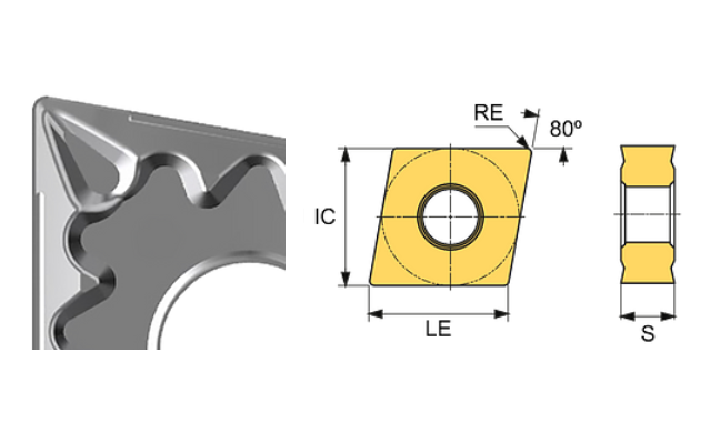 CNMG 120408-PSF CT10U Cermet Carbide Finishing to Medium Cutting Inserts Edgetech