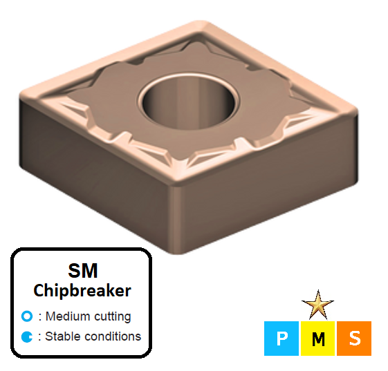 CNMG 120412-SM ET21P Carbide Medium Cutting Inserts Edgetech