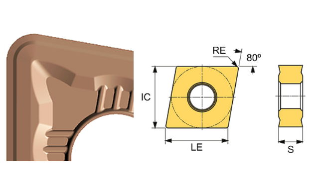 CNMG 120416-SR ET41P Carbide Roughing Inserts Edgetech