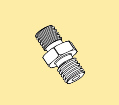 Double Connector G1/8 > G1/8 - Swiss/Automatic Lathe Coolant Connection Spare