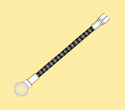 Connection Hose - Angle Banjo > G1/8 Female - Coolant Connection Spare