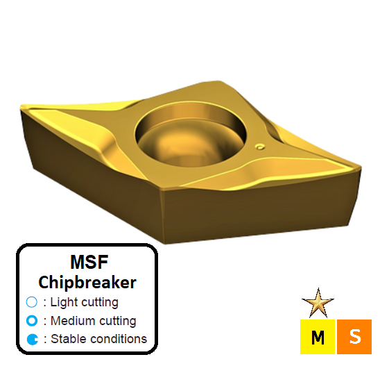 DCGT 070201-MSF ET24P Carbide Finishing to Medium Cutting Inserts Edgetech