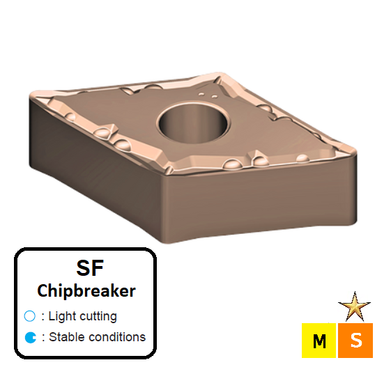 DNGG 150604-SF ET41P Carbide Finishing Inserts Edgetech