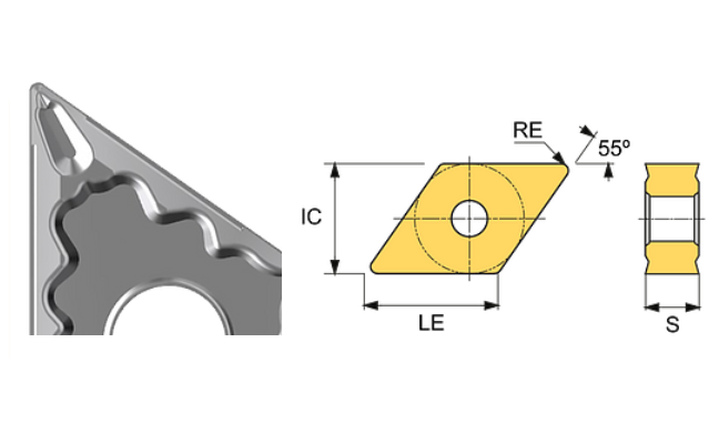 DNMG 150408-PSF CT10U Cermet Carbide Finishing to Medium Cutting Inserts Edgetech