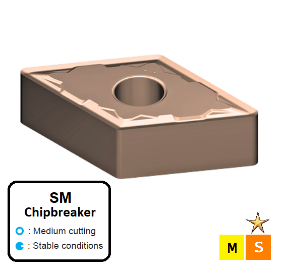 DNMG 150608-SM ET41P Carbide Medium Cutting Inserts Edgetech