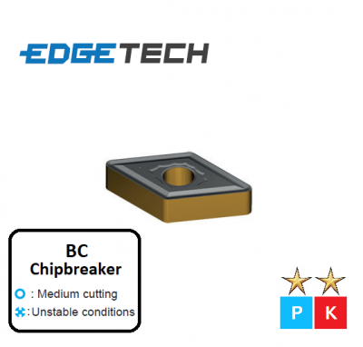 DNMG 150408-BC ET31C Carbide Medium Roughing Inserts Edgetech