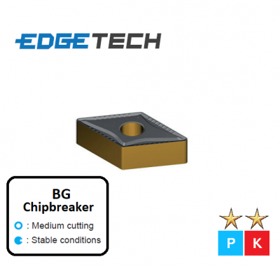 DNMG 150408-BG ET31C Carbide Medium Cutting Inserts Edgetech