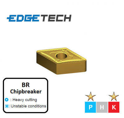 DNMG 150612-BR ET801 Carbide Roughing Inserts Edgetech