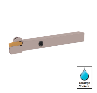 3mm Wide Cut Right Hand External Automatic/Swiss Lathe Grooving Holder (16mm x 16mm Shank) Through Coolant