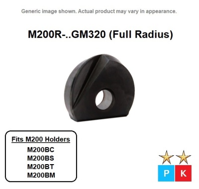 25mm (12.5 Rad) GM320 Full Radius Profiling Insert Carbide M200-R