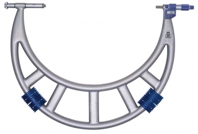 300.0mm - 400.0mm (0.001mm Resolution), Digital Large Adjustable External Micrometer  MW220-01DDL Moore & Wright