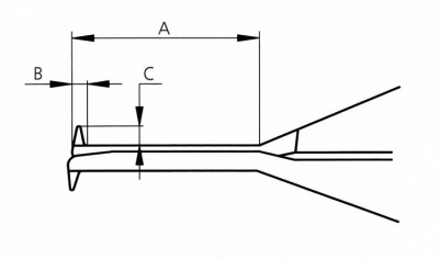 5.0mm - 15.0mm (0.005mm Resolution) Digital Internal Caliper  MW432-01DC Moore & Wright