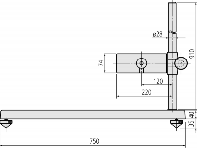 Micrometer Stand, Vertical Type - For Micrometers From 300mm - 1000mm / 12'' to 40''  156-103-10 Mitutoyo