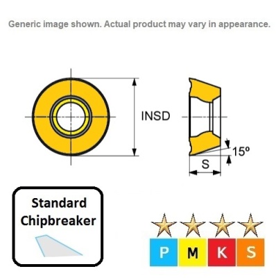 RDKT 1204MO ET612 Carbide 0 Profile Milling Inserts G90RK-RD12