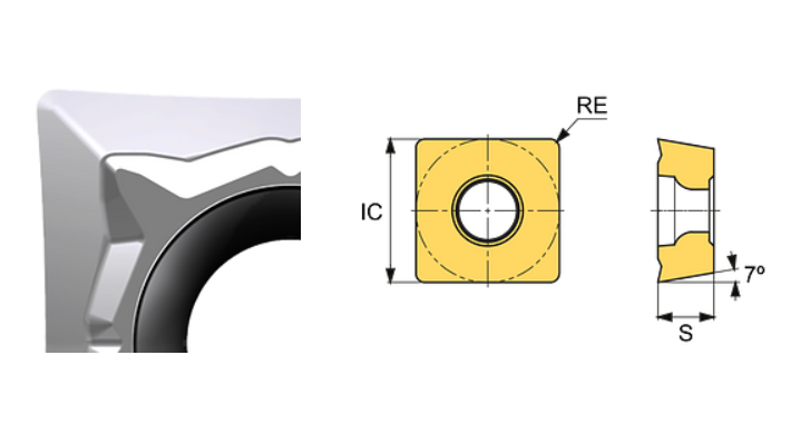 SCGT 09T308-AL ET10U Carbide Finishing to Roughing Inserts Edgetech