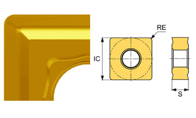 SNMG 120412-BC ET101C Carbide Semi-Roughing Inserts Edgetech