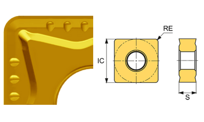 SNMG 120412-BG ET101C Carbide Medium Cutting Inserts Edgetech