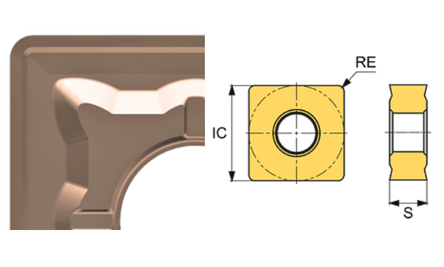 SNMG 120412-SR ET41P Carbide Roughing Inserts Edgetech