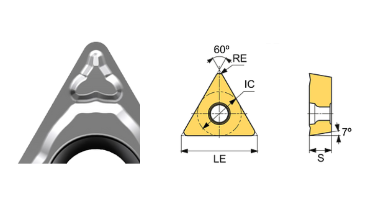 TCMT 110204-PF CT10U Carbide Cermet Finishing Inserts Edgetech