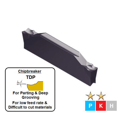 TDP2002 ET602 Carbide Grooving & Parting Inserts