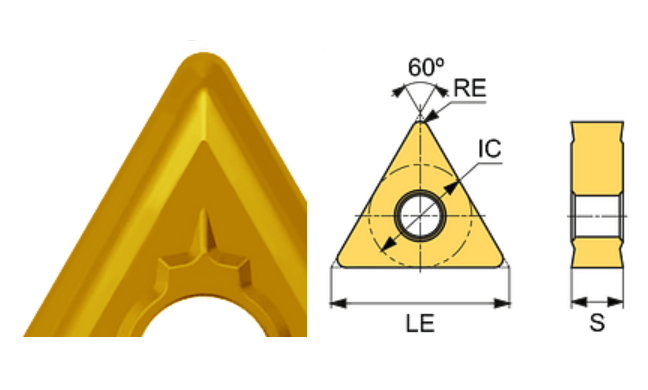 TNMG 160412-BC ET101C Carbide Semi-Roughing Inserts Edgetech