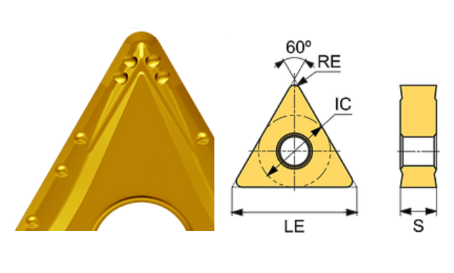 TNMG 160404-BF ET801 Carbide Finishing Inserts Edgetech