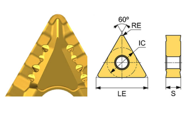 TNMG 160404-BL ET315C Carbide Light to Medium Cutting Inserts Edgetech