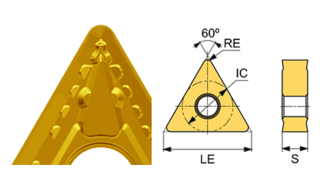 TNMG 160404-BM ET101C Carbide Medium & Unstable Cutting Inserts Edgetech