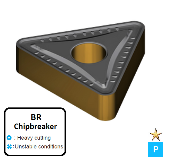 TNMG 160408-BR ET315C Carbide Roughing Inserts Edgetech