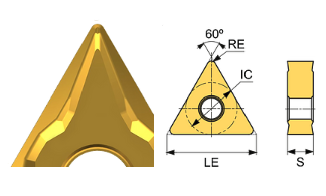 TNMG 160404-MF ET21P Carbide Finishing Inserts Edgetech