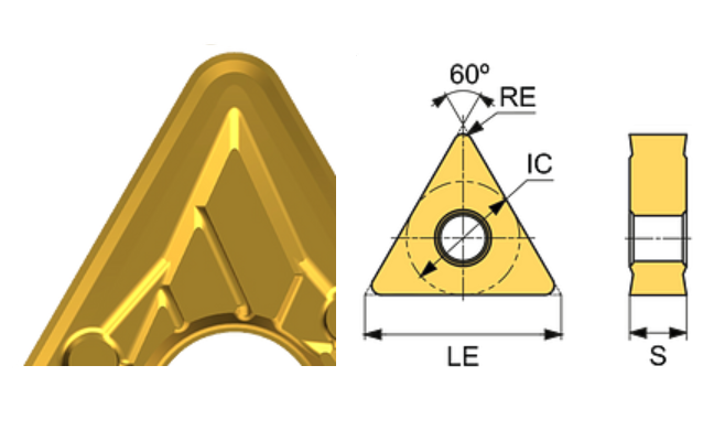 TNMG 160404-MM ET21P Carbide Medium Cutting Inserts Edgetech