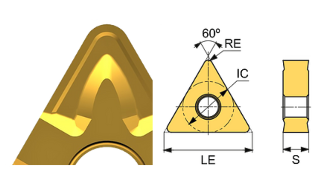 TNMG 160408-MR ET23P Carbide Roughing Inserts Edgetech