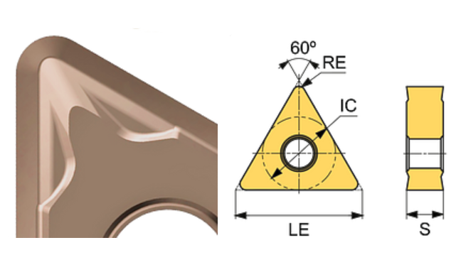 TNMG 160408-SM ET24P Carbide Medium Cutting Inserts Edgetech