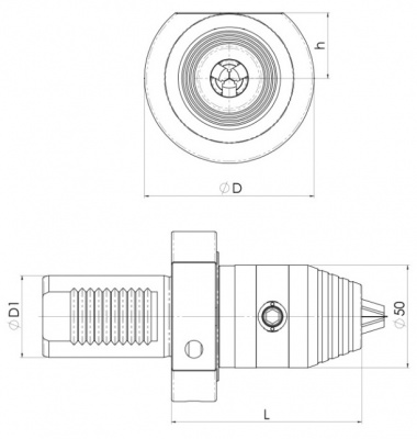 VDI30 (DIN69880) 0.3mm - 13mm Hex Key Drill Chuck