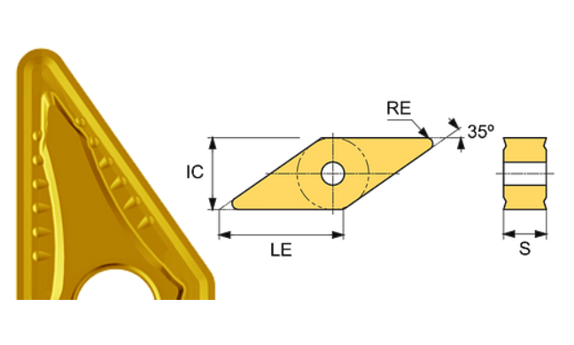 VNMG 160412-BR ET801 Carbide Roughing Inserts Edgetech