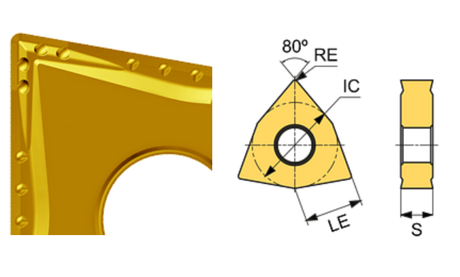 WNMG 060404-BF ET315C Carbide Finishing Inserts Edgetech