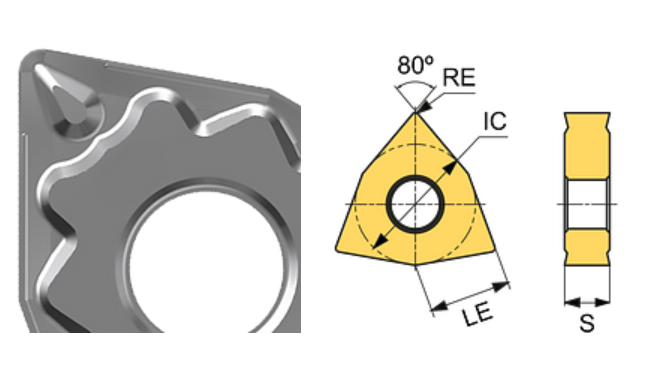 WNMG 080404-PSF CT10U Cermet Carbide Finishing to Medium Cutting Inserts Edgetech