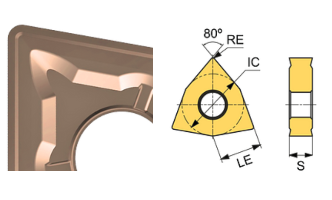 WNMG 060412-SR ET41P Carbide Roughing Inserts Edgetech