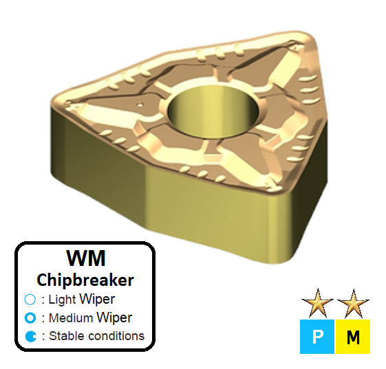 WNMG 080412-WM ET33C Carbide Light to Medium Cutting Inserts Edgetech