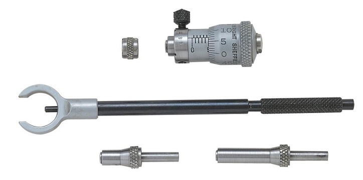 25.0mm - 55.0mm (0.01mm Resolution), Metric Traditional Inside Micrometer  901M Moore & Wright