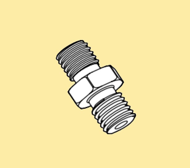 Double Connector G1/8 > G1/8 - Swiss/Automatic Lathe Coolant Connection Spare