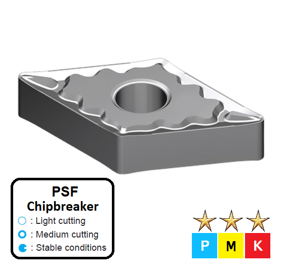 DNMG 150408-PSF CT10U Cermet Carbide Finishing to Medium Cutting Inserts Edgetech