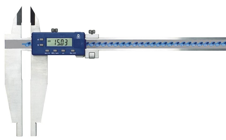 0.0mm - 500.0mm (0.01mm Resolution) Digital Heavy Duty Long Jaw Workshop Caliper  MW160-50D Moore & Wright