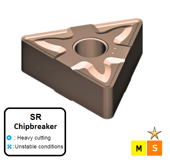 TNMG 160408-SR ET41P Carbide Roughing Inserts Edgetech