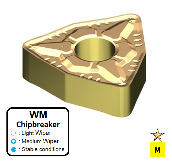 WNMG 080408-WM ET315C Carbide Light to Medium Cutting Inserts Edgetech